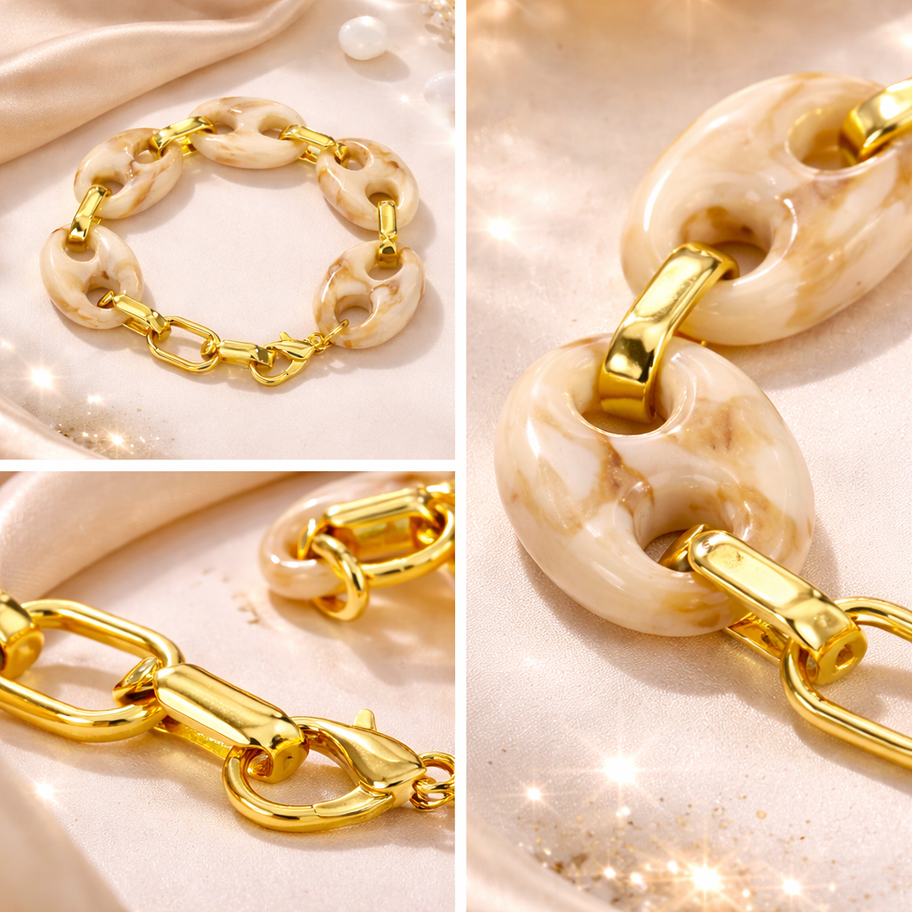 Contemporary Lobster Clasp Bracelet