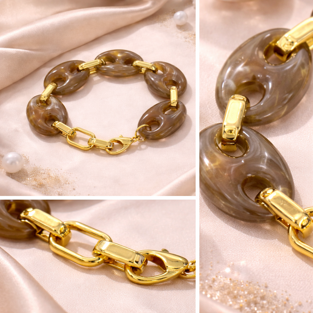 Contemporary Lobster Clasp Bracelet