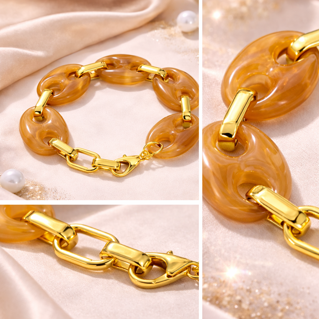 Contemporary Lobster Clasp Bracelet