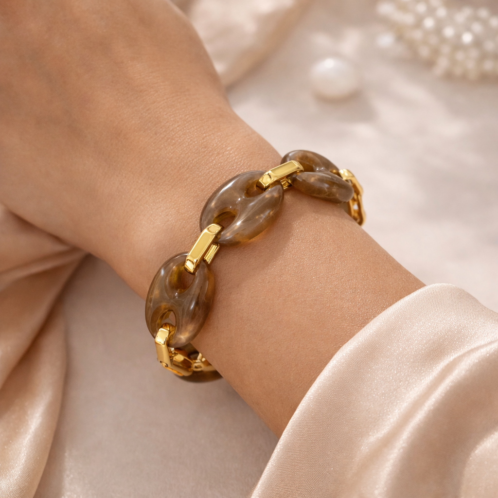 Contemporary Lobster Clasp Bracelet
