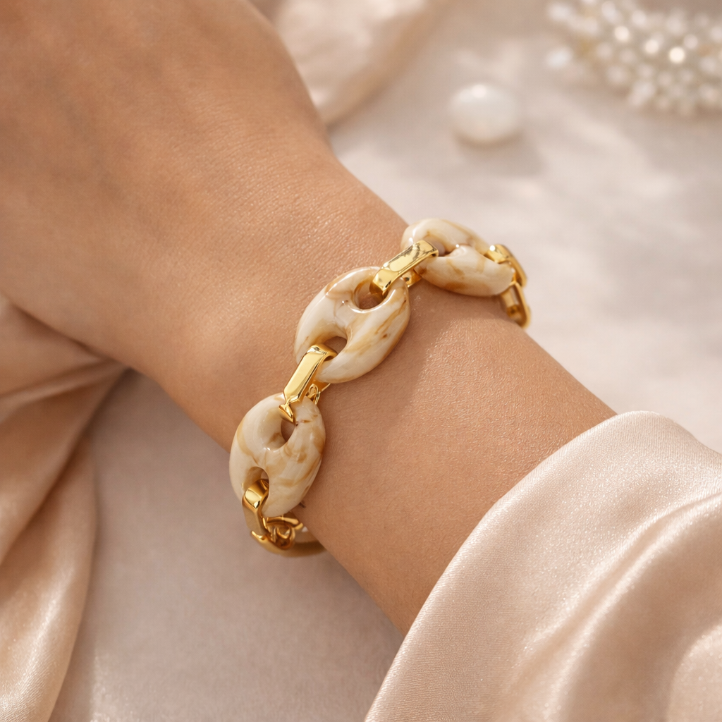 Contemporary Lobster Clasp Bracelet