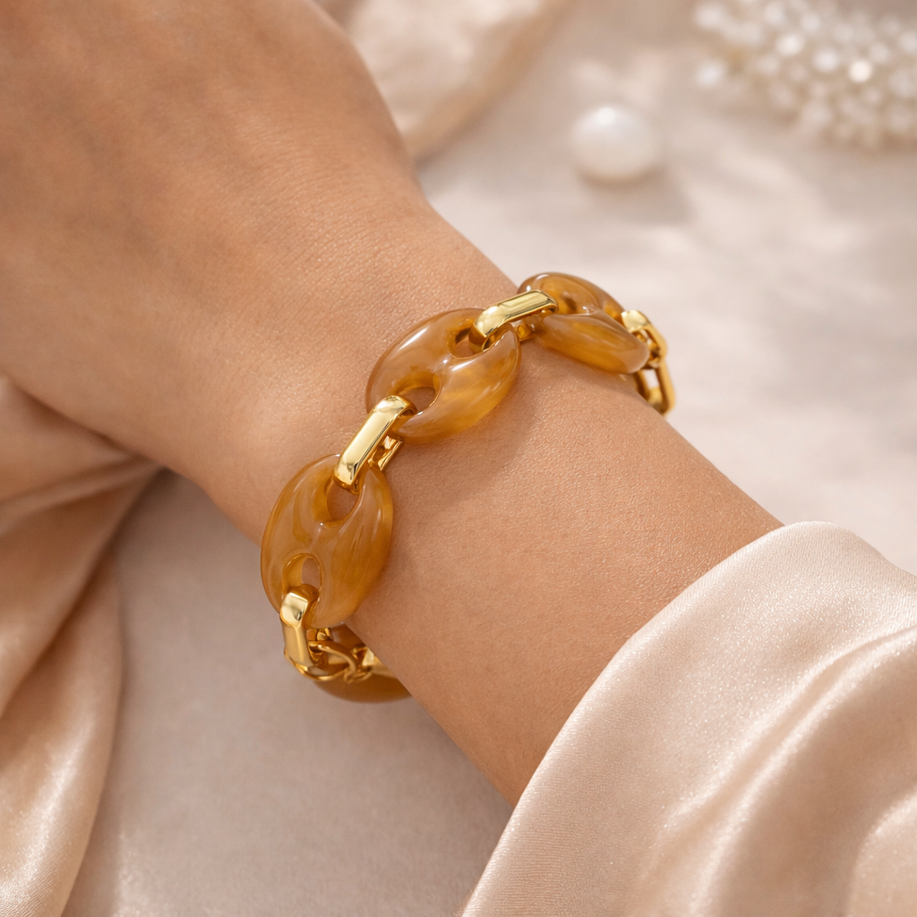 Contemporary Lobster Clasp Bracelet