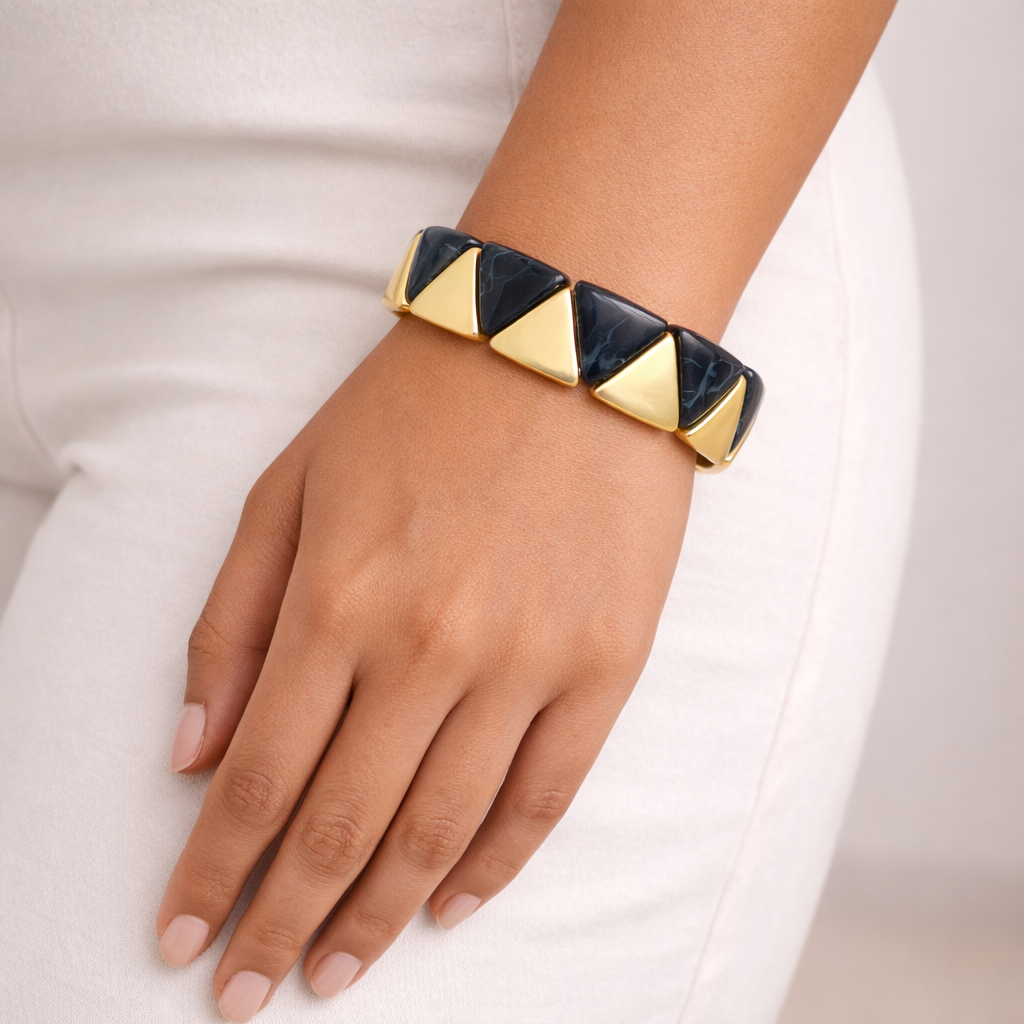 Triangle Resin Stretch Bracelet