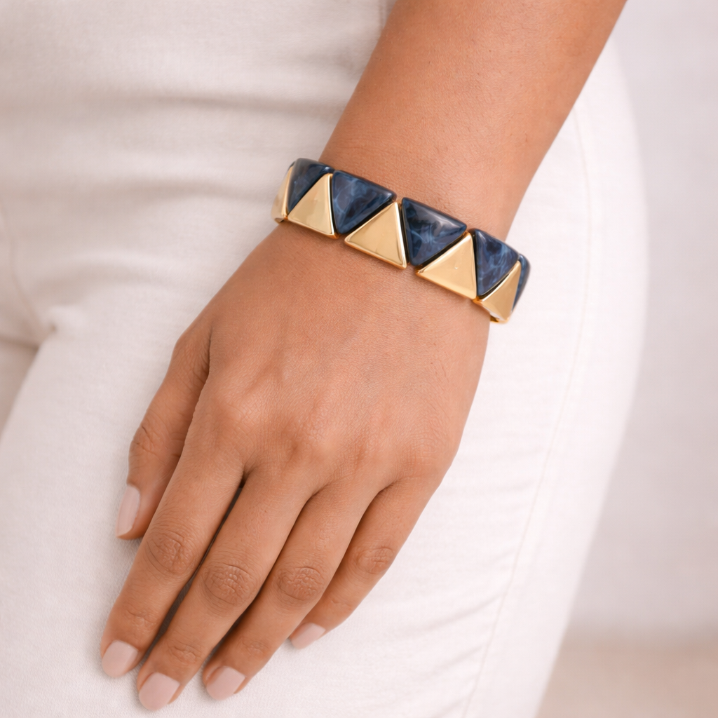 Triangle Resin Stretch Bracelet