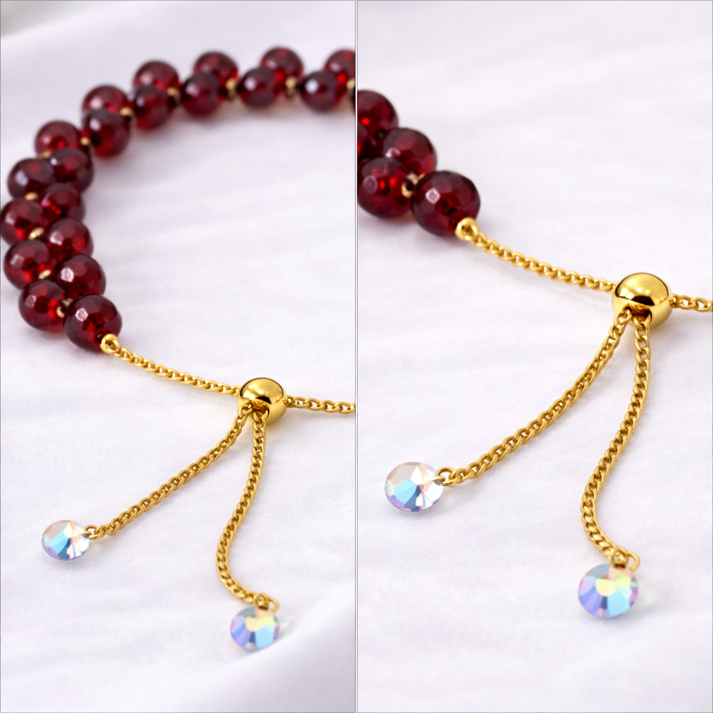 Elegant Gold-Plated Chain with Crystal Detailing