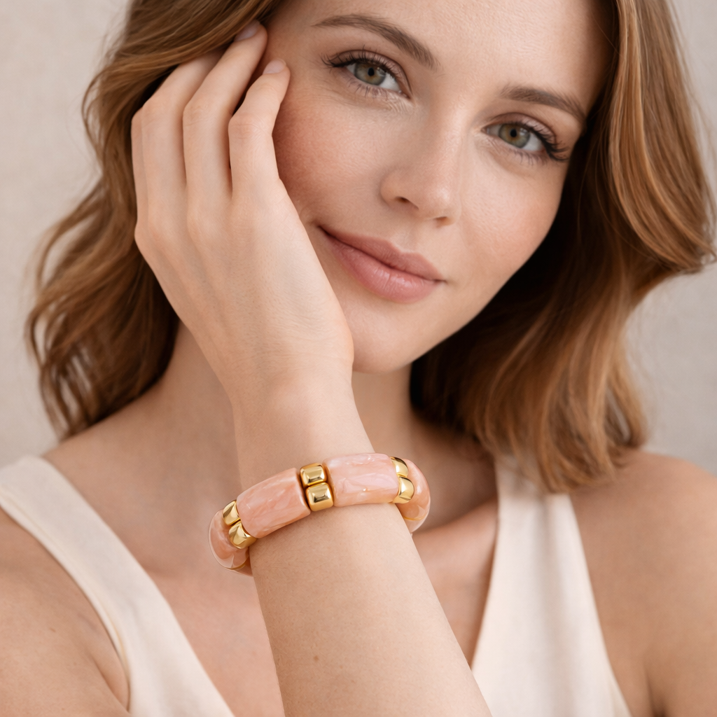 Elasticated Resin Bracelet
