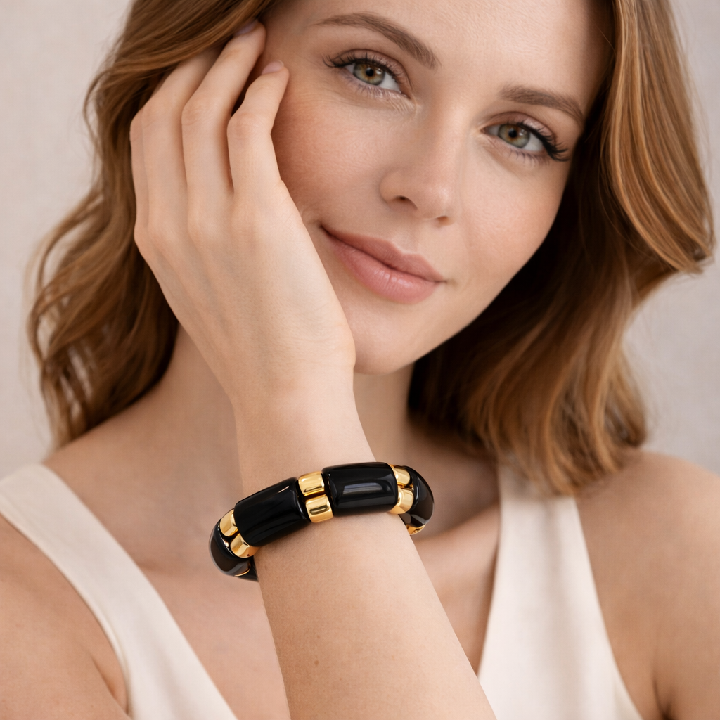 Elasticated Resin Bracelet