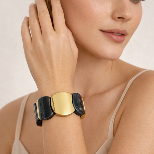 Contemporary Resin Stretch Bracelet