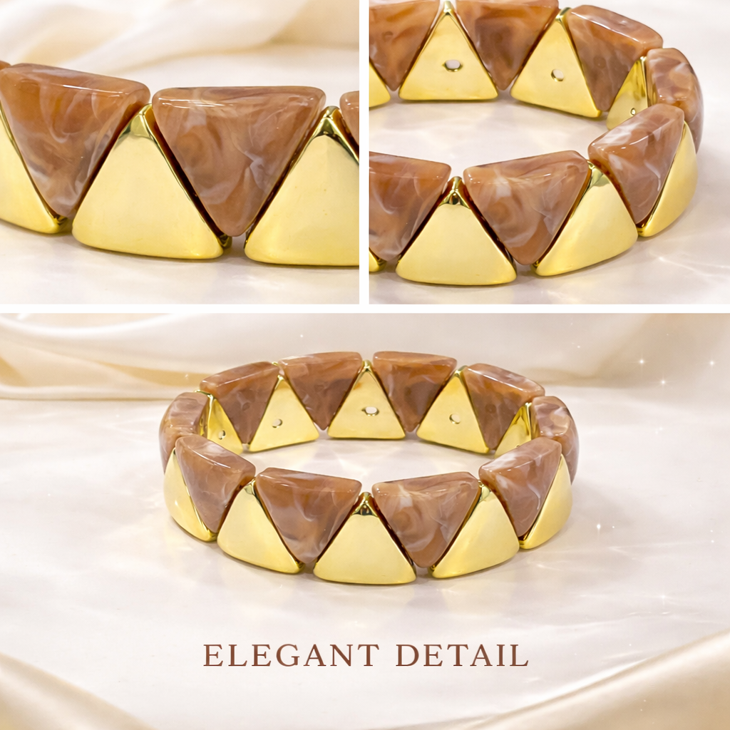 Triangle Resin Stretch Bracelet