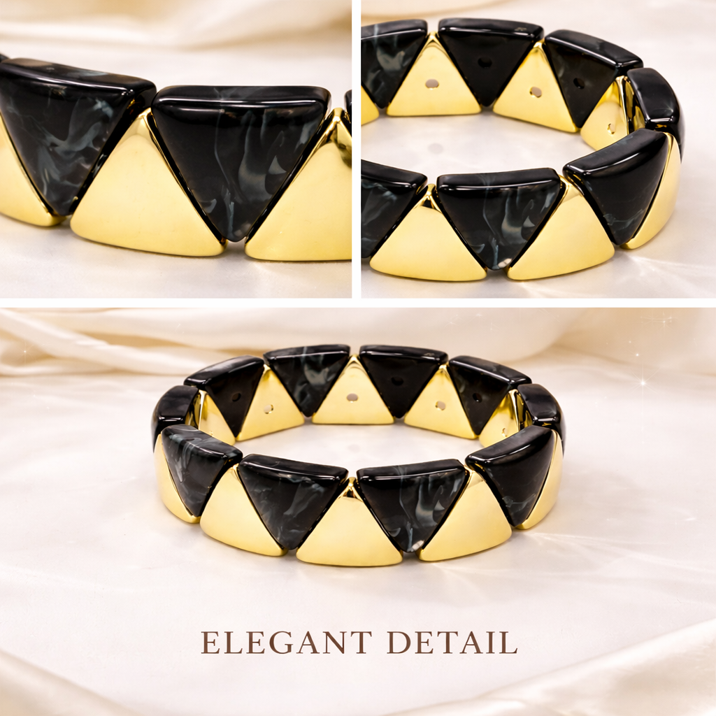 Triangle Resin Stretch Bracelet