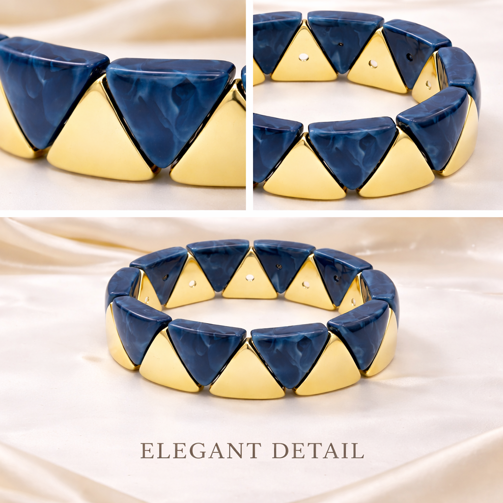 Triangle Resin Stretch Bracelet