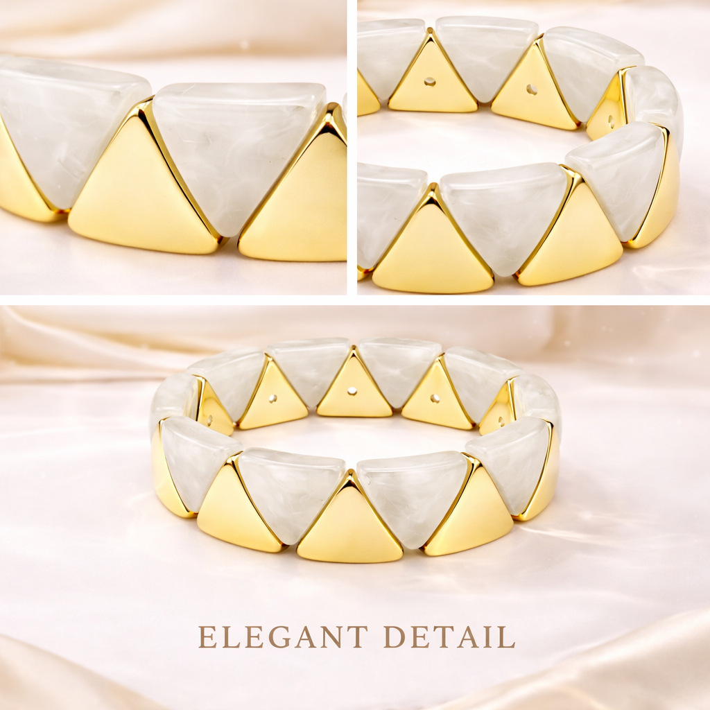 Triangle Resin Stretch Bracelet