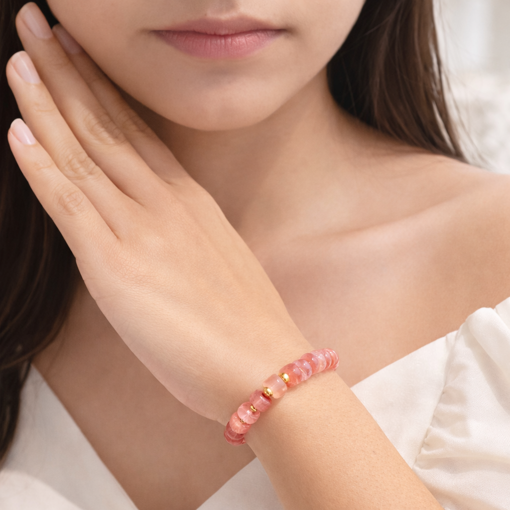 Adjustable Cylindrical Beaded Bracelet