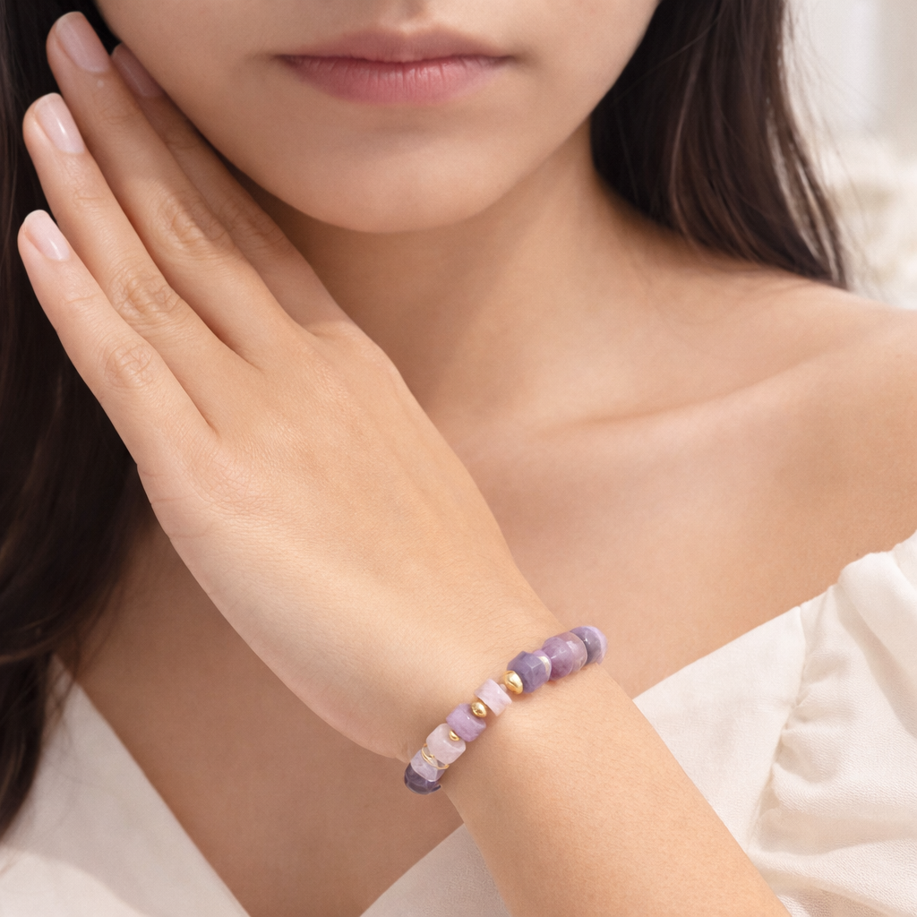 Adjustable Cylindrical Beaded Bracelet