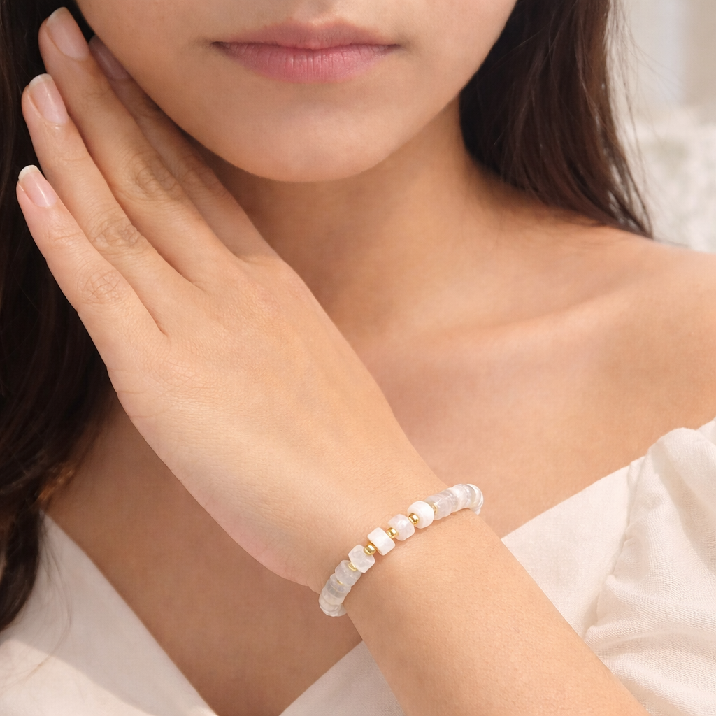 Adjustable Cylindrical Beaded Bracelet