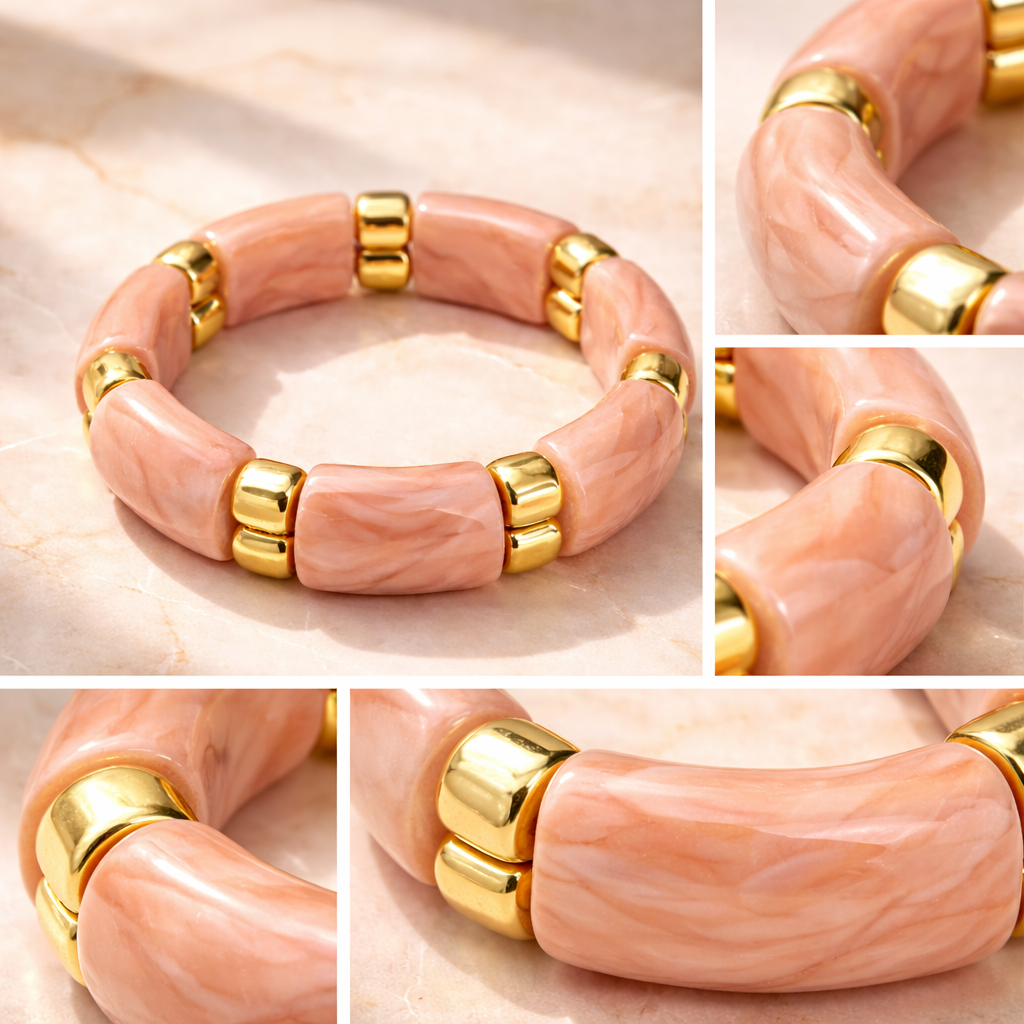Elasticated Resin Bracelet