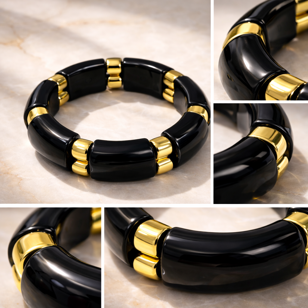 Elasticated Resin Bracelet