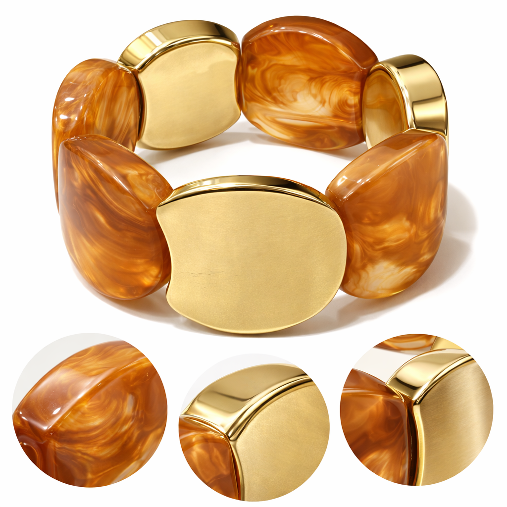 Contemporary Resin Stretch Bracelet