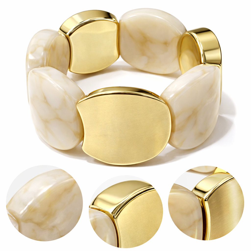 Contemporary Resin Stretch Bracelet