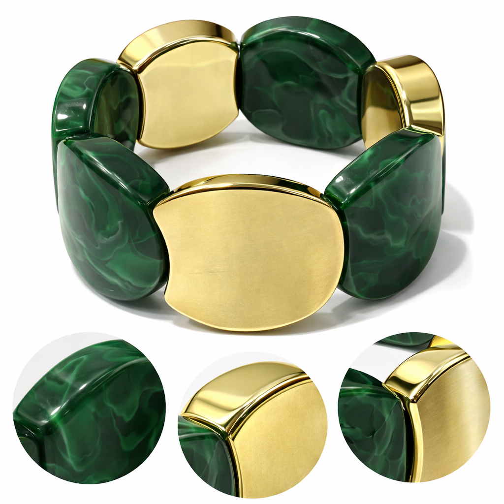 Contemporary Resin Stretch Bracelet
