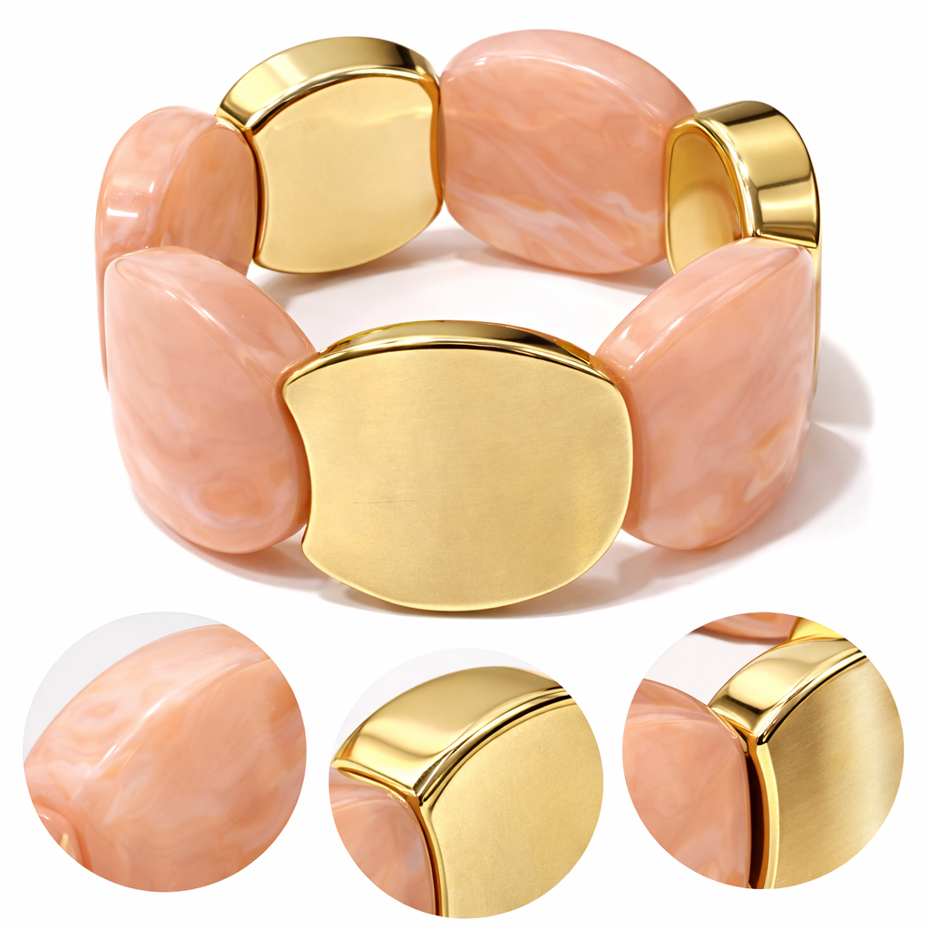 Contemporary Resin Stretch Bracelet