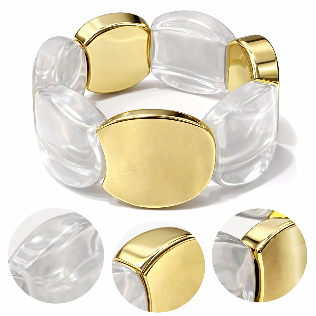 Contemporary Resin Stretch Bracelet