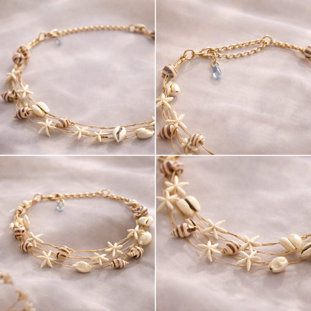 Elegant Gold Plated Necklace & Bracelet Set