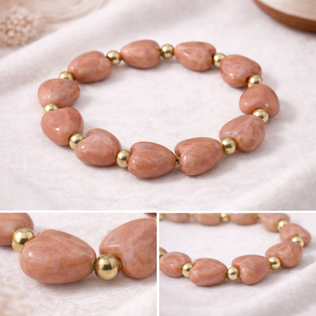 Glossy Segment Stretch Bracelet
