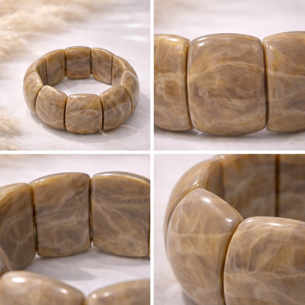 Wide Resin Stretch Bracelet