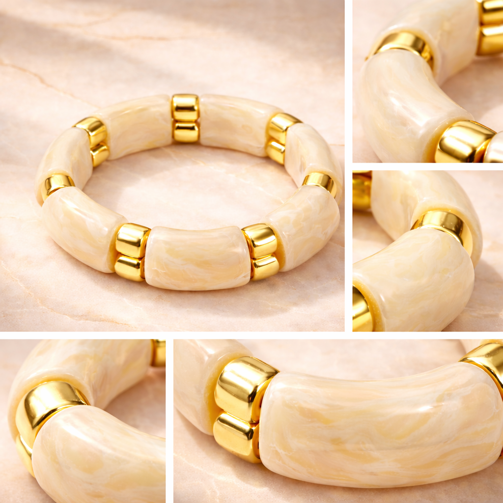 Elasticated Resin Bracelet